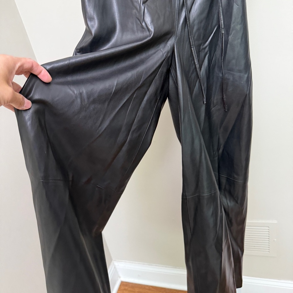 H&M Black Leather Pants size XS - Picture 5 of 5